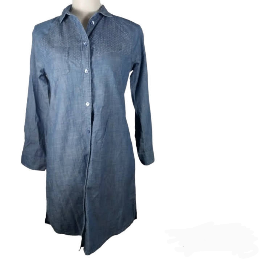 AEO American Eagle Denim Shirt Dress Small